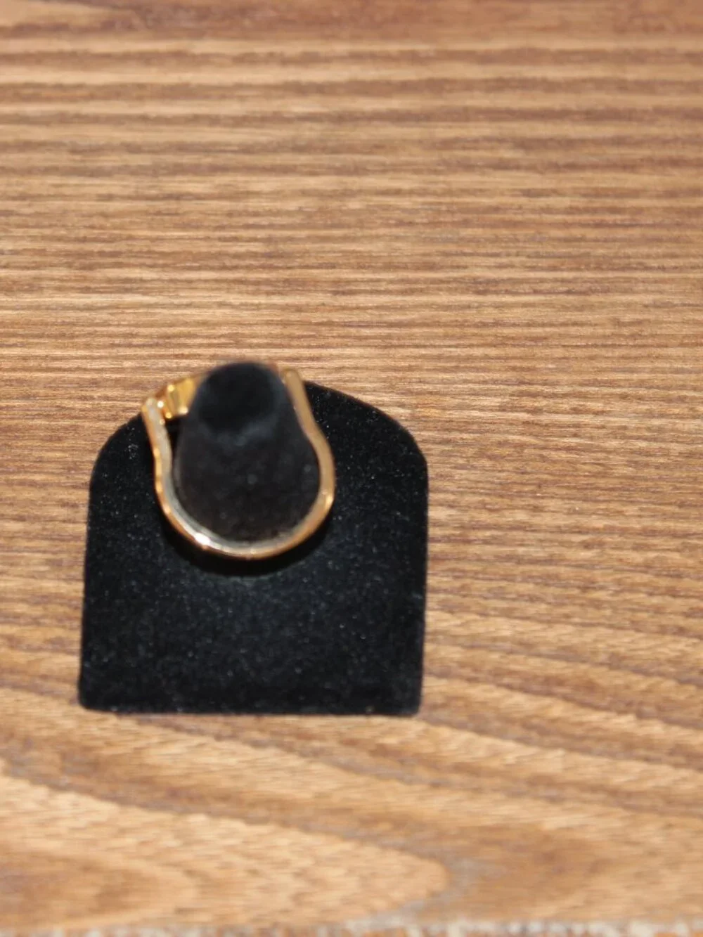 Tory Burch Reversible Blue Gold Logo Ring Size 6 NWT